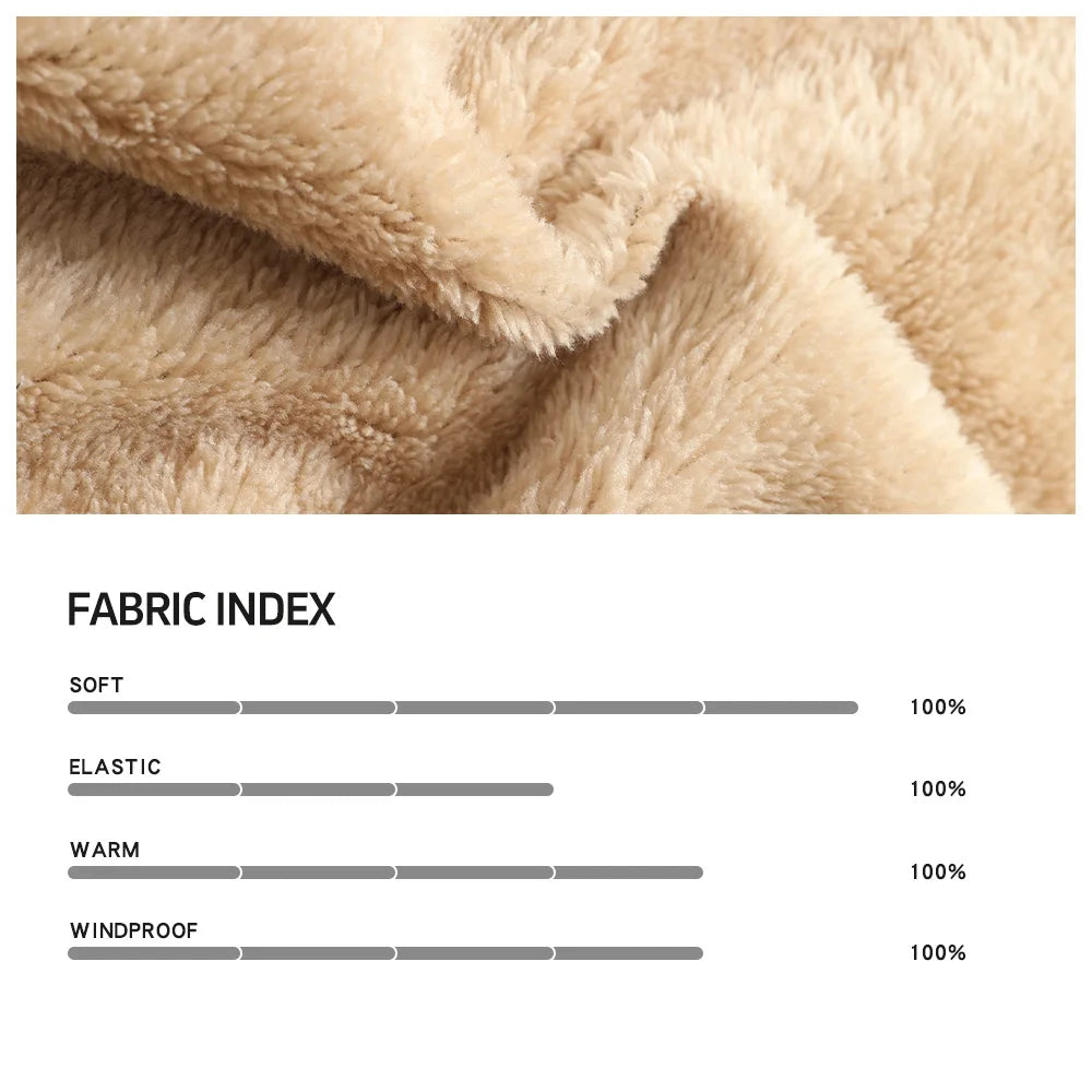 Men's Jackets Winter Hooded Warm Coat Casual Thicken Plaid Work Flannel Snap Sherpa Lined Fleece Clothing US Size