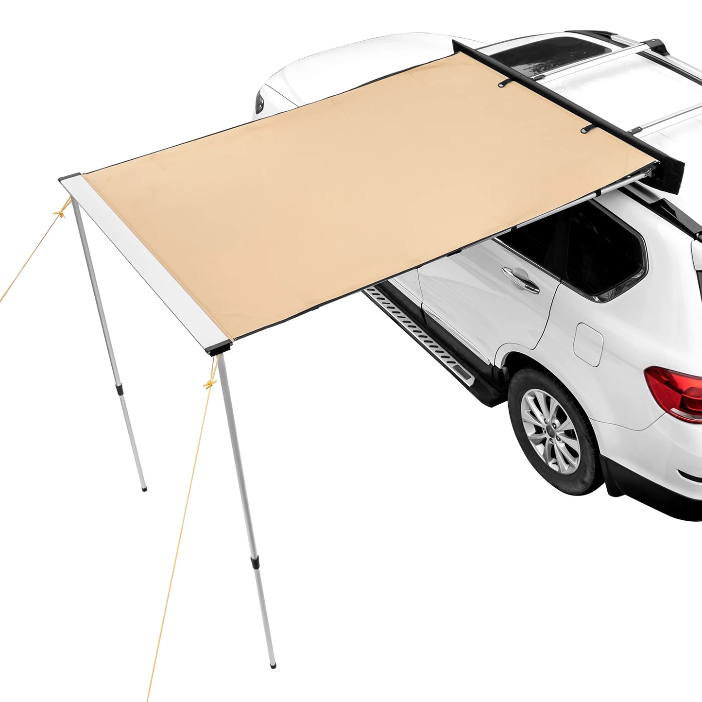 SucceBuy Vehicle Awning  Retractable Car Side Awning Car Awning with Waterproof Storage Bag  Suitable for Truck SUV Van Campers